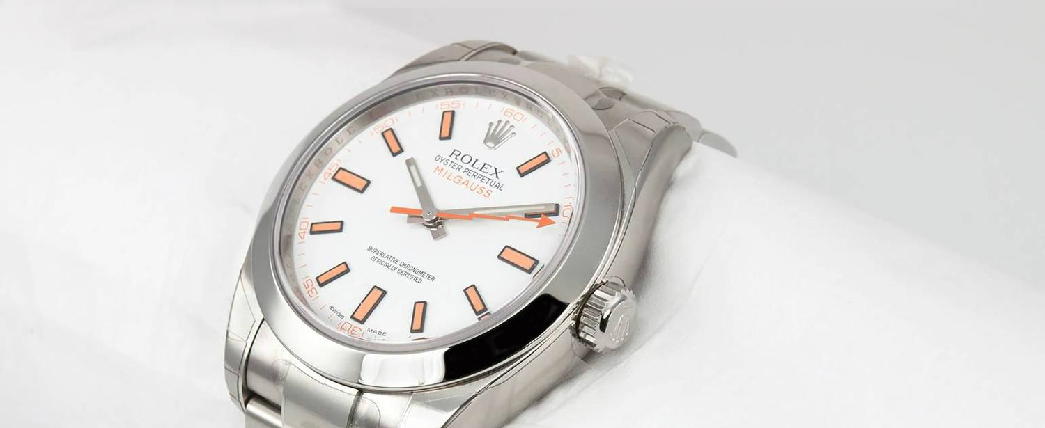 Top Rolex Milgauss Fake Watches With White Dials