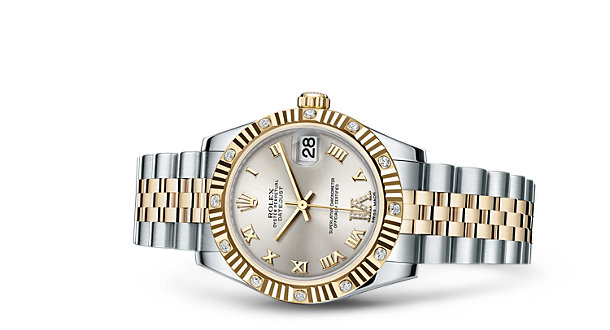 Charming Cheap Rolex Lady-Datejust 178313 Replica Watches With 18CT Golden Crowns Just For You