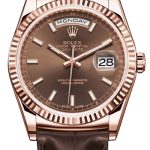 36MM Rolex Day-Date 118135 Replica Watches With Chocolate Dials Of Top Quality