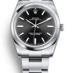 Classic 34MM Rolex Oyster Perpetual Fake Watches With Black Dials Of Reliable Styles