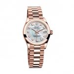 Everose Gold Rolex Datejust Watches Fake With Diamond Hour Markers For Recommendation