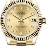 31MM Yellow Gold Rolex Lady-Datejust Knockoff Watches Of Luxurious Styles