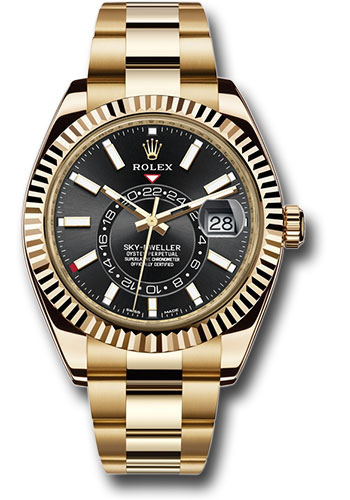 Rolex Sky-Dweller Knockoff Watches With Yellow Gold Bracelets Of Top Quality