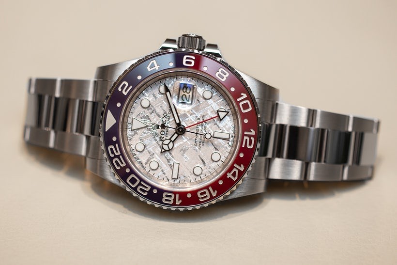 Distinctive Rolex GMT-Master II Replica Watch With Meteorite Dial