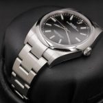 Classic Rolex Oyster Perpetual Replica Watch With Black Dial For Men