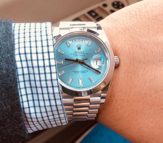 Wearing Experience Of Rolex Day-Date Replica Watches With Ice-Blue Dial