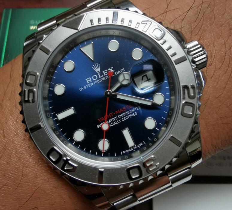 Charming Watches Replica Rolex Yacht-Master With Blue Dials