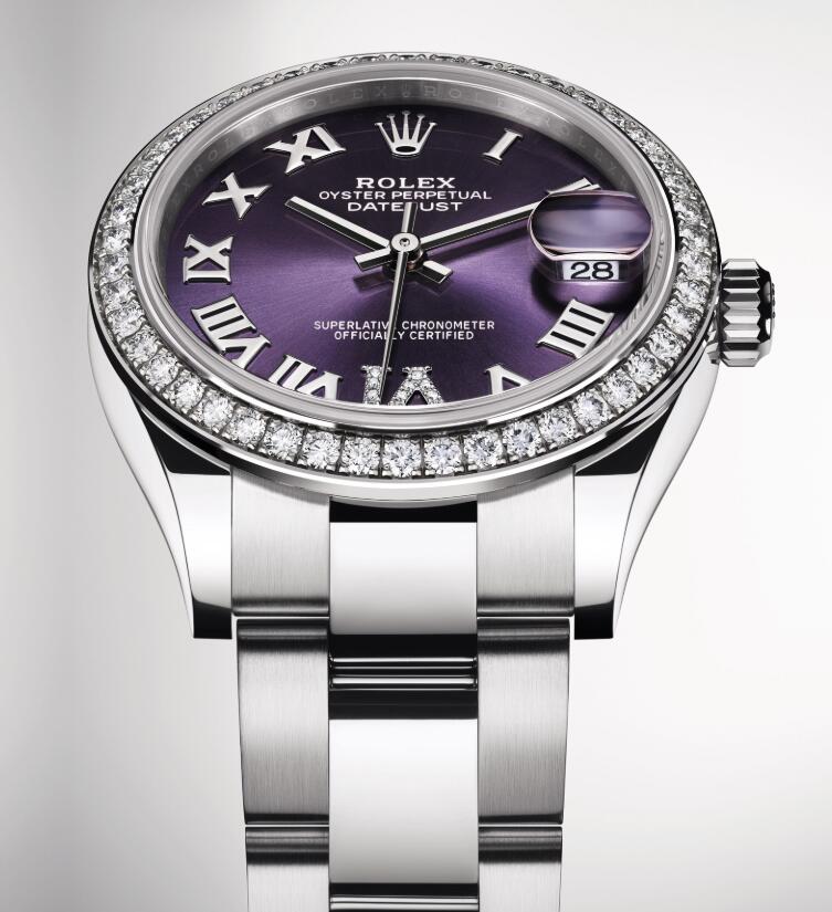 The Goddess-Purple Dial Replica Rolex Datejust 31 278384RBR Watch Online