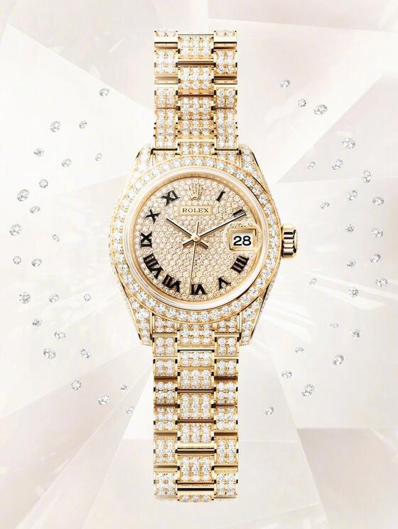 Swiss reproduction watches are fully covered with diamonds.