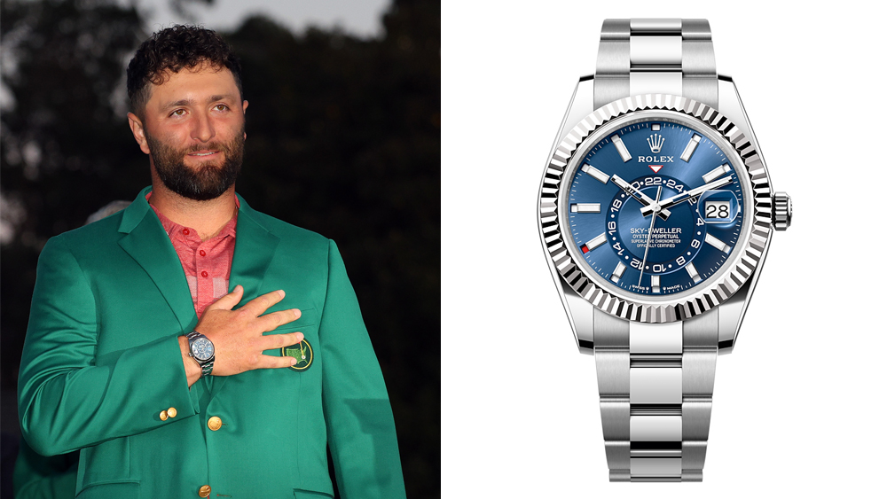 Jon Rahm Celebrated His Masters Victory in His Trusted Swiss Made Fake Rolex Sky-Dweller