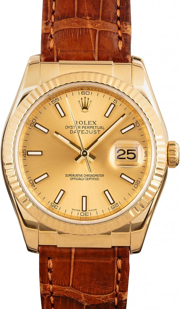 Gold Rolex Datejust Replica Watches For Sale